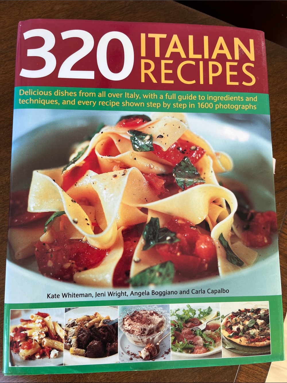 Hermes Italian Recipes Cookbook - Red & Green Cover